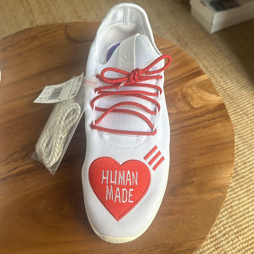 ADIDAS X HUMAN MADE X PHARRELL TENNIS HUMAN LOVE SHOE MEN'S SZ 13.5 NWT/NWOB - Picture 10 of 13